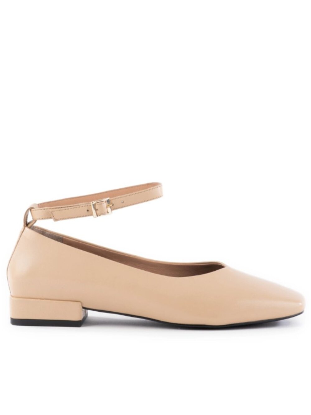 Seychelles Pumpkin Leather Ankle-Strap Flat in Vachetta